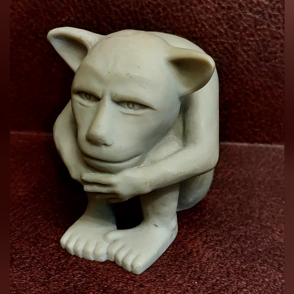 Vintage 1990 Small Clay Dedo Gargoyle Sculpture Signed by Artist Keith Findling - Picture 2 of 16